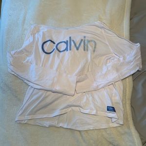 NWOT Calvin Klein Cropped Hoodie